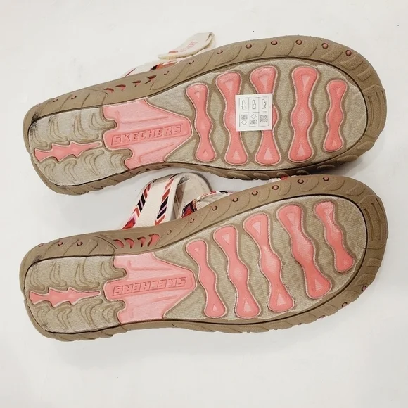 NEW Skechers Reggae - Zig Swag Womens Sandal Natural - Picture 4 of 5